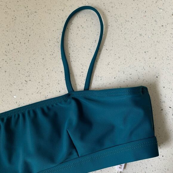 NWT Suboo Matte Square Bikini Top Teal Size 4 - Picture 6 of 12